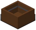 Brown Concrete Hopper Botany Pot