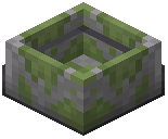 Mossy Stone Brick Hopper Botany Pot
