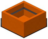 Orange Concrete Hopper Botany Pot