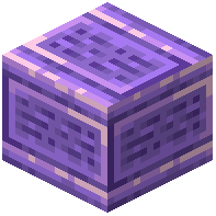 Inscribed Amethyst Block