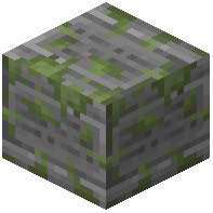 Inscribed Mossy Stone Bricks