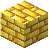 Layed Raw Gold Block Bricks