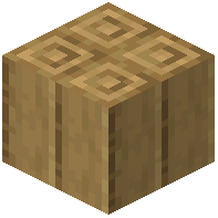 Layered Stripped Oak Log