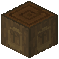 M Sign Stripped Dark Oak Log