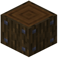 Nailed Dark Oak Log