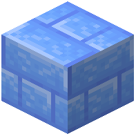 Offset Blue Ice Bricks