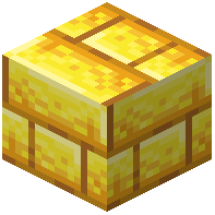 Offset Raw Gold Block Bricks