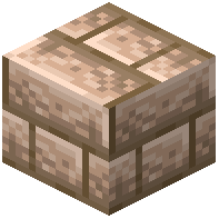 Offset Raw Iron Block Bricks