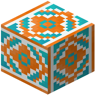 Orange Glazed Terracotta Pillar Sides