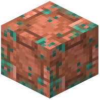 Overlapping Raw Copper Block Tiles