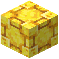 Overlapping Raw Gold Block Tiles