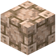 Overlapping Raw Iron Block Tiles