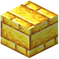 Pillar Raw Gold Block Bricks