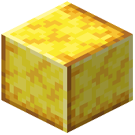 Polished Raw Gold Block