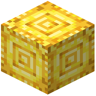 Raw Gold Block Pillar Top