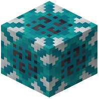 Shrunken Cyan Glazed Terracotta