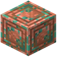 Smoothed Double Inlayed Raw Copper Block