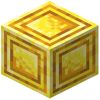 Smoothed Double Inlayed Raw Gold Block