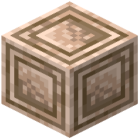 Smoothed Double Inlayed Raw Iron Block