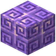 Spiraled Amethyst Block