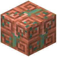 Spiraled Raw Copper Block