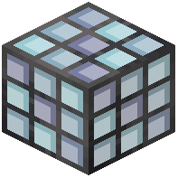 Square Cyan Stained Glass