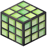Square Lime Stained Glass