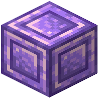 Thick Inlayed Amethyst Block