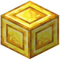 Thick Inlayed Raw Gold Block