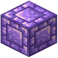 Tiny Brick Bordered Amethyst Block
