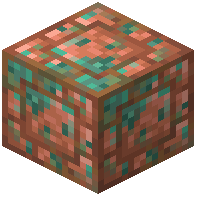 Tiny Brick Bordered Raw Copper Block