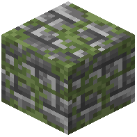 Tiny Layered Mossy Cobblestone Slabs