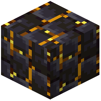 Vertical Disordered Gilded Blackstone Bricks