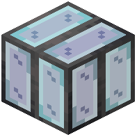 Vertical Stiped Blue Stained Glass