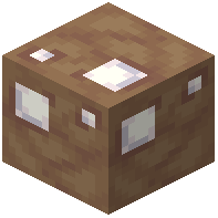 White Sprinkled Brown Mushroom Block