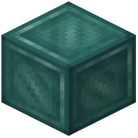 Teal Dark Metal Block