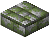 Mossy Cobblestone Bricks Slab
